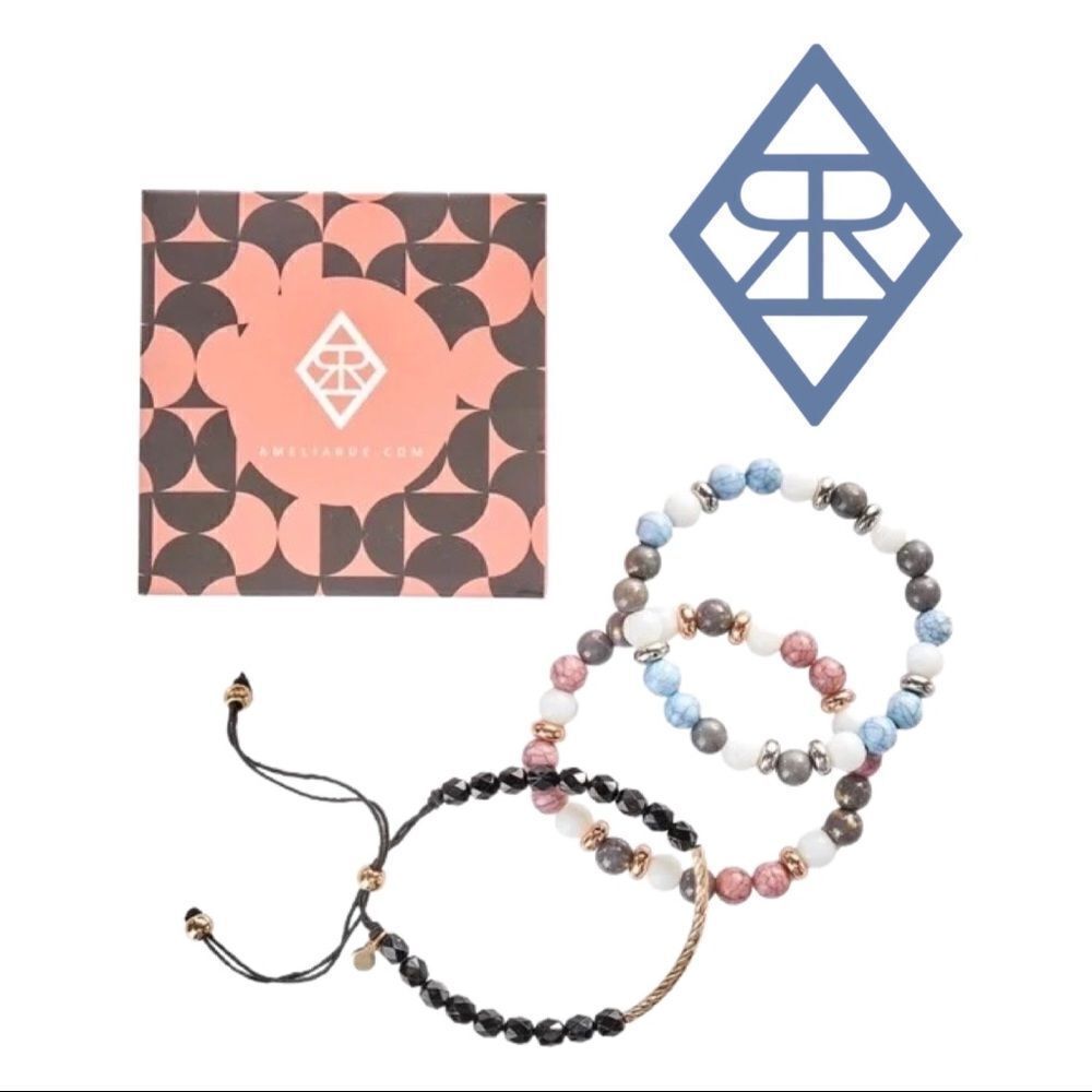 Amelia Rue Kinsley 3-Piece Bracelet Set • New in Box